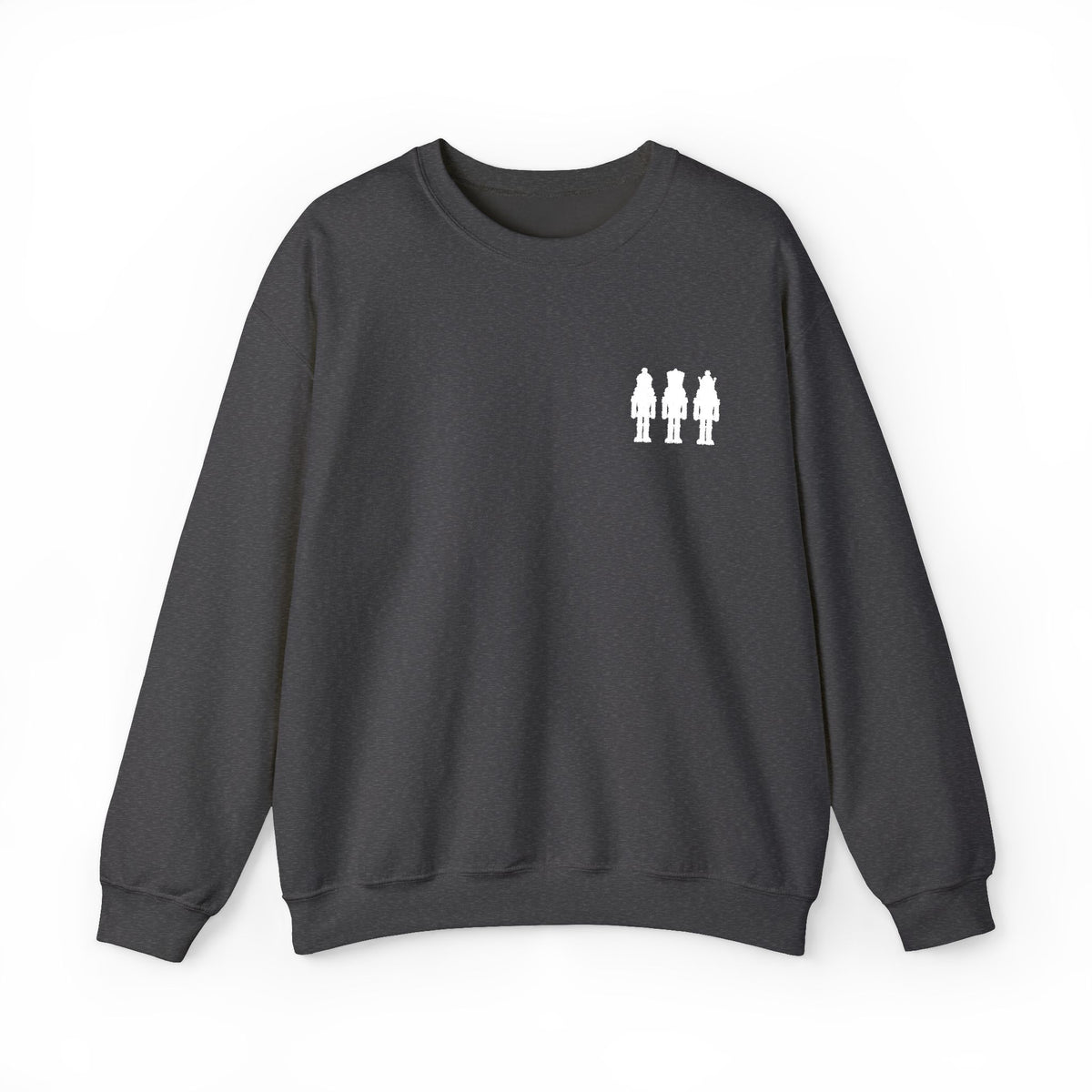 Three Nutcrackers Embroidered Crewneck Sweatshirt | Christmas Sweater