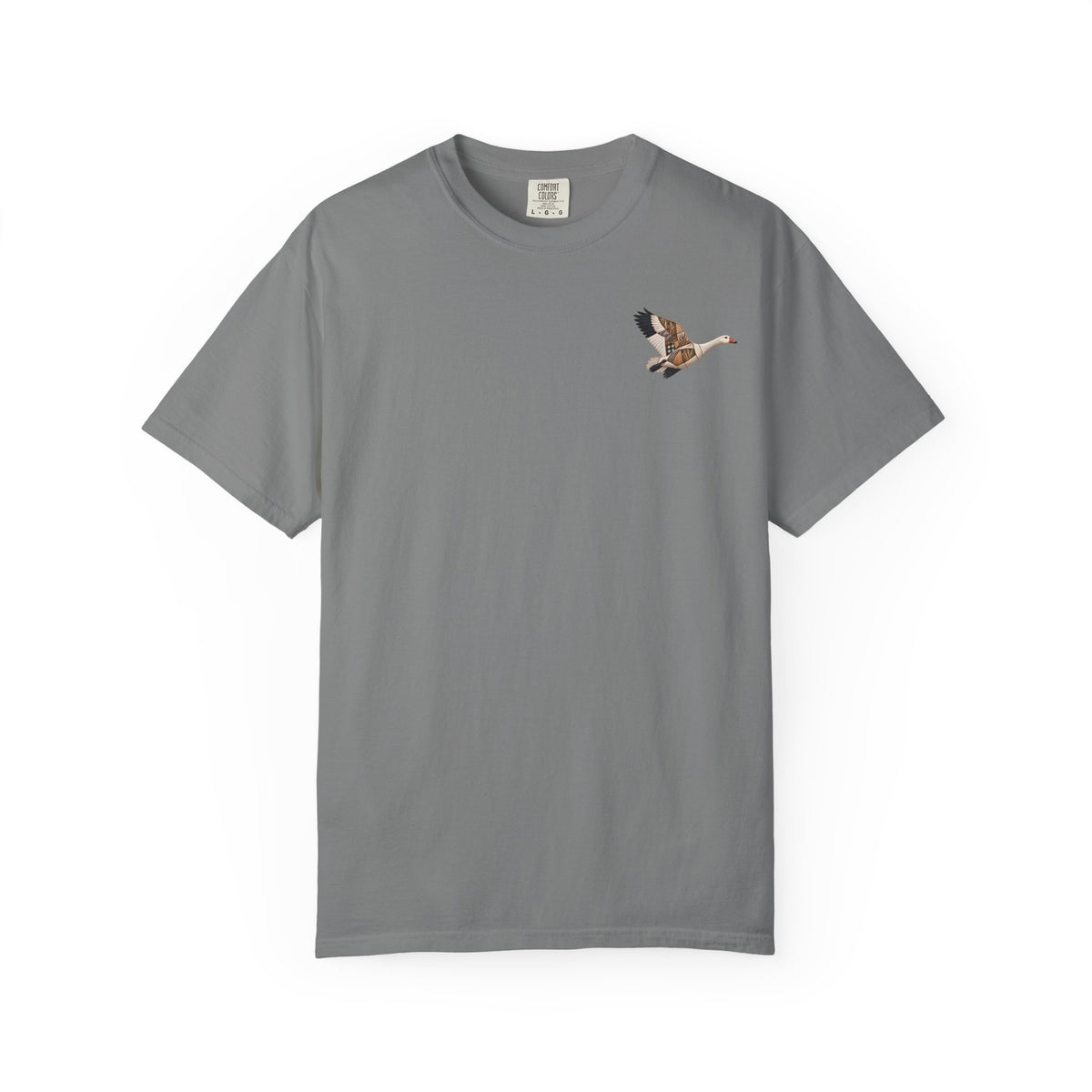 Faux Patchwork Snow Goose Shirt, Snow Geese Hunting T-Shirt, Arkansas Waterfowl Hunter Gift