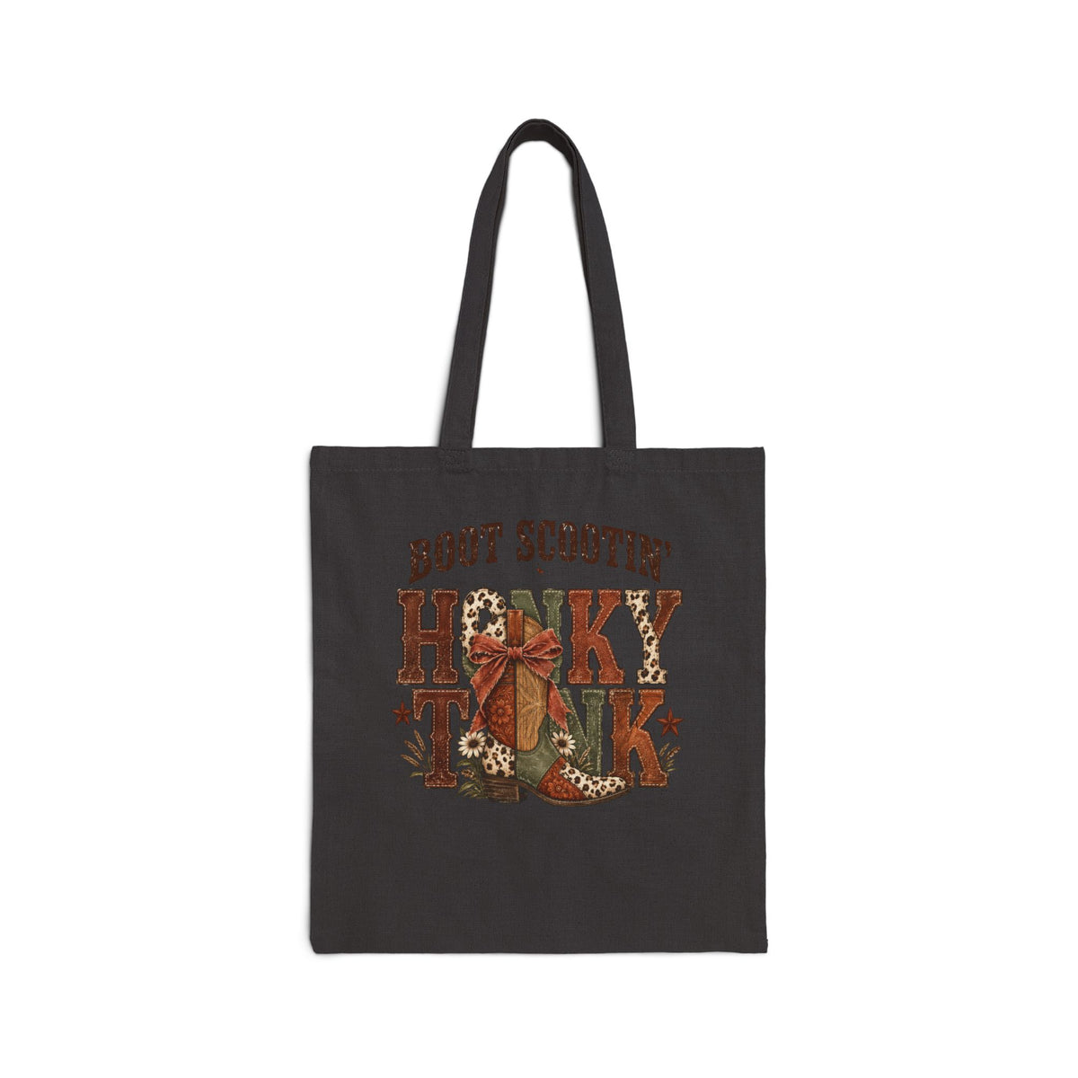 Boot Scootin' Cowboy Boot Tote | Country Western Canvas Tote