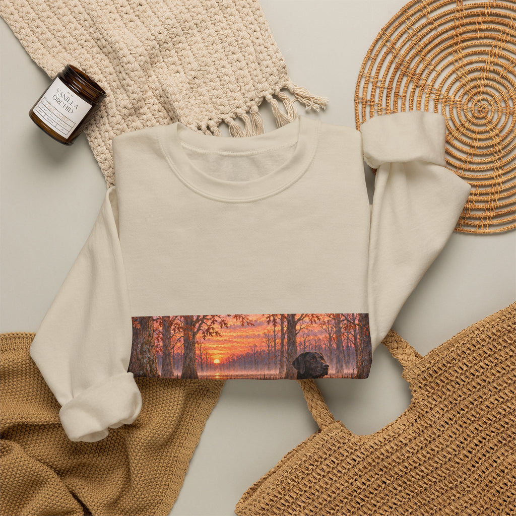 Dog Lake Sunset Crewneck Sweatshirt