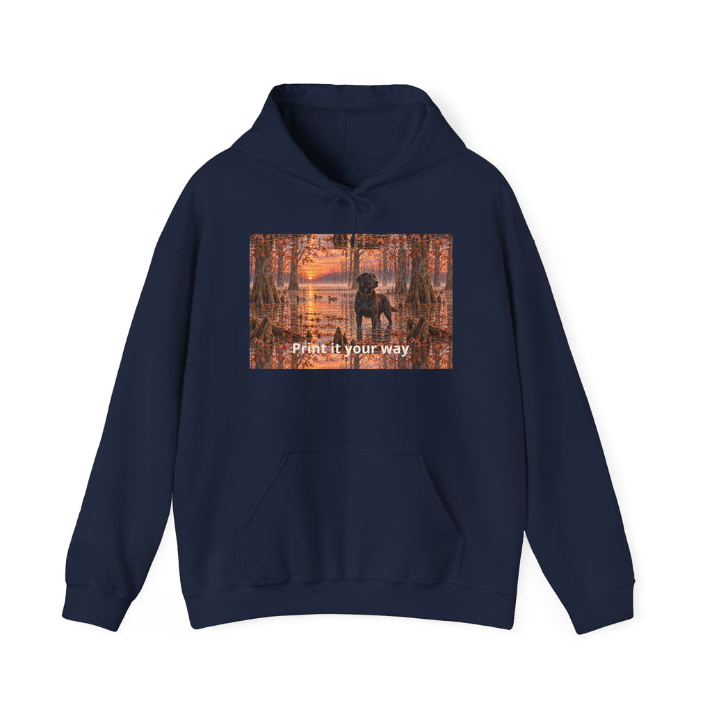 Hoodie — Autumn Forest Couple Photo "Paint It Your Way"