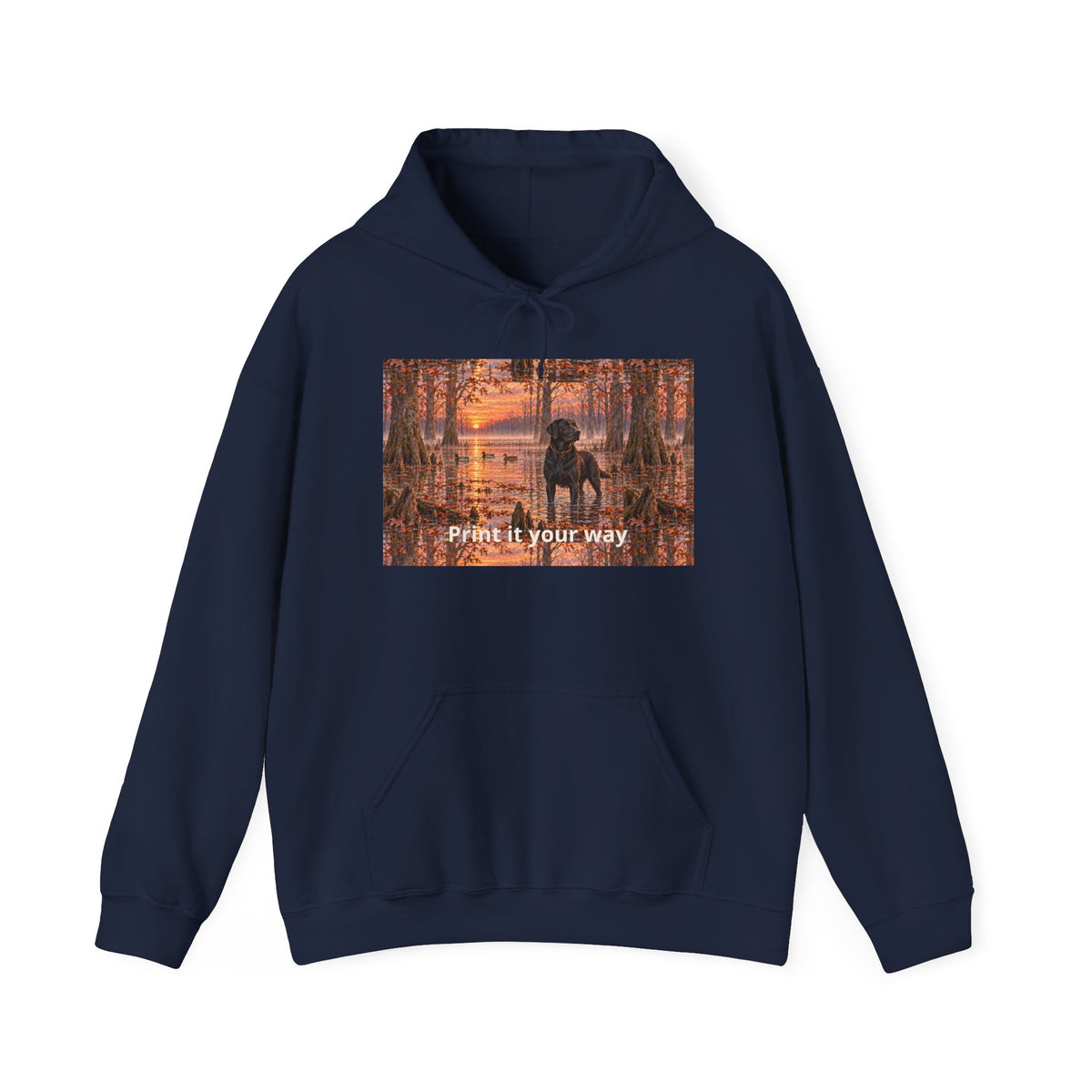 Hoodie — Autumn Forest Couple Photo "Paint It Your Way"