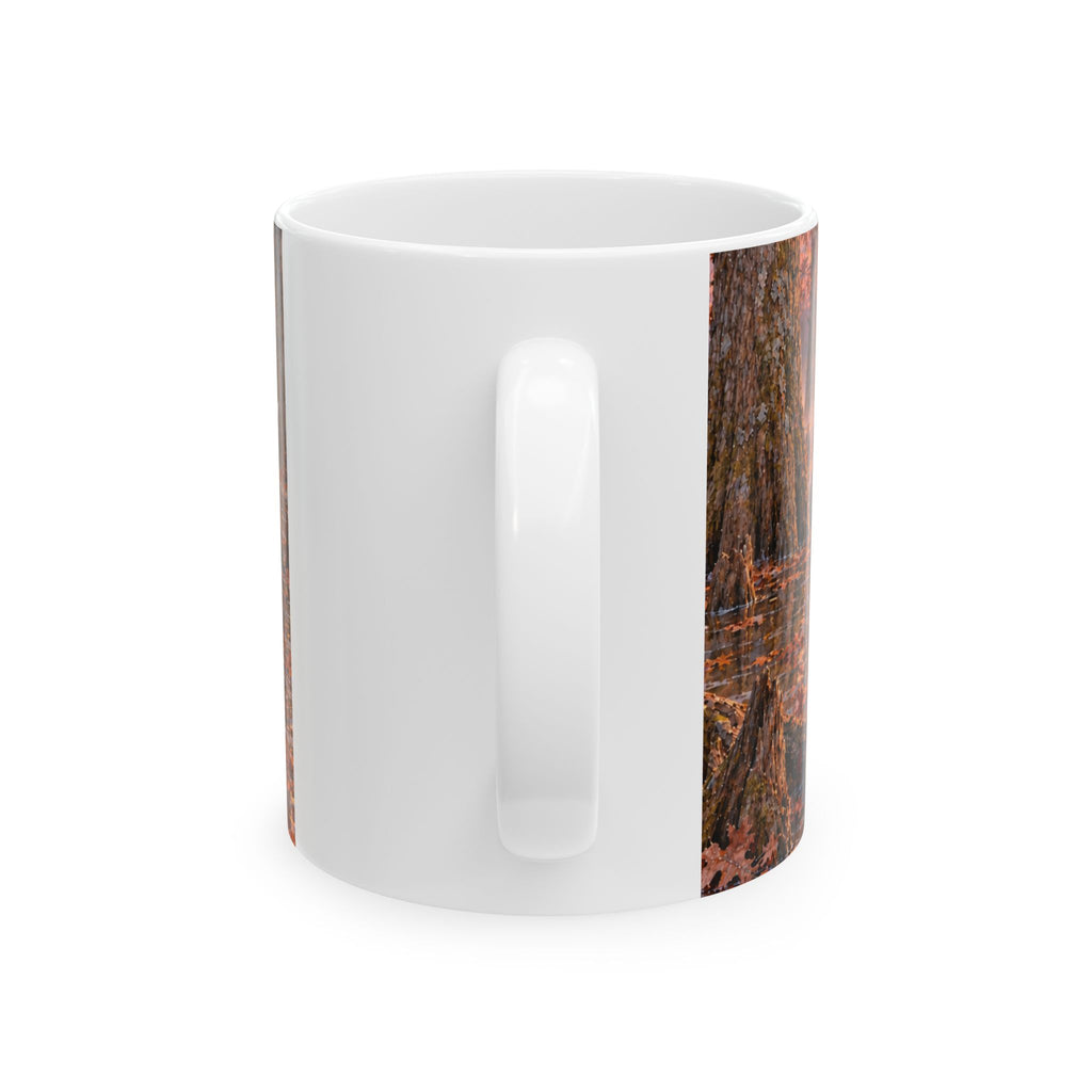 Hunting Dog Sunrise Ceramic Mug – Duck Hunter Coffee Cup (11oz & 15oz)