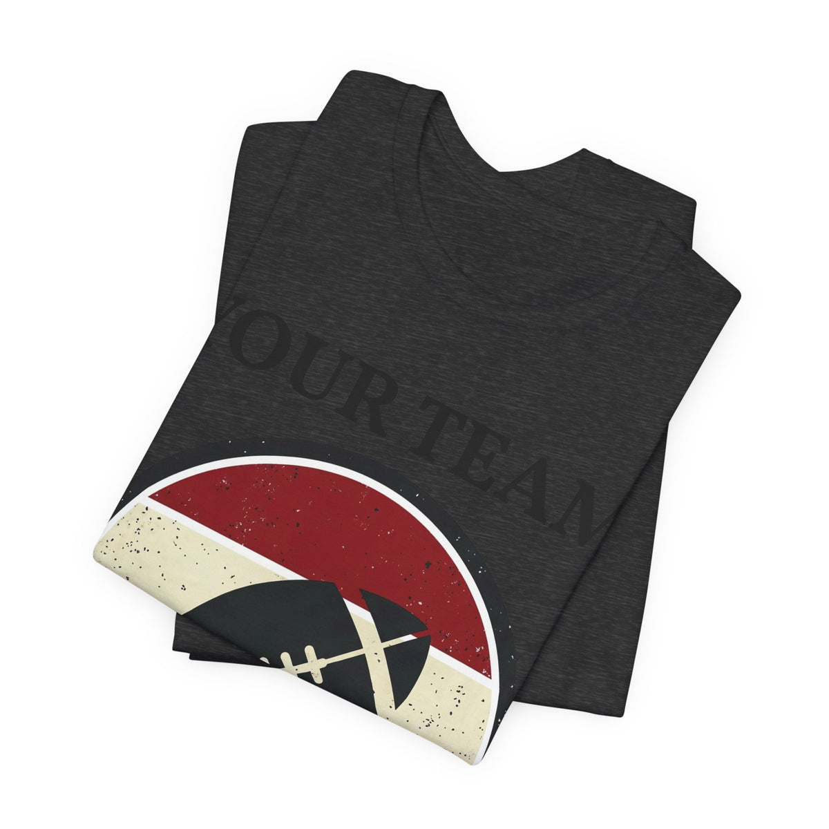 Retro Football Season Tee | Vintage Stripes Grunge Football Shirt
