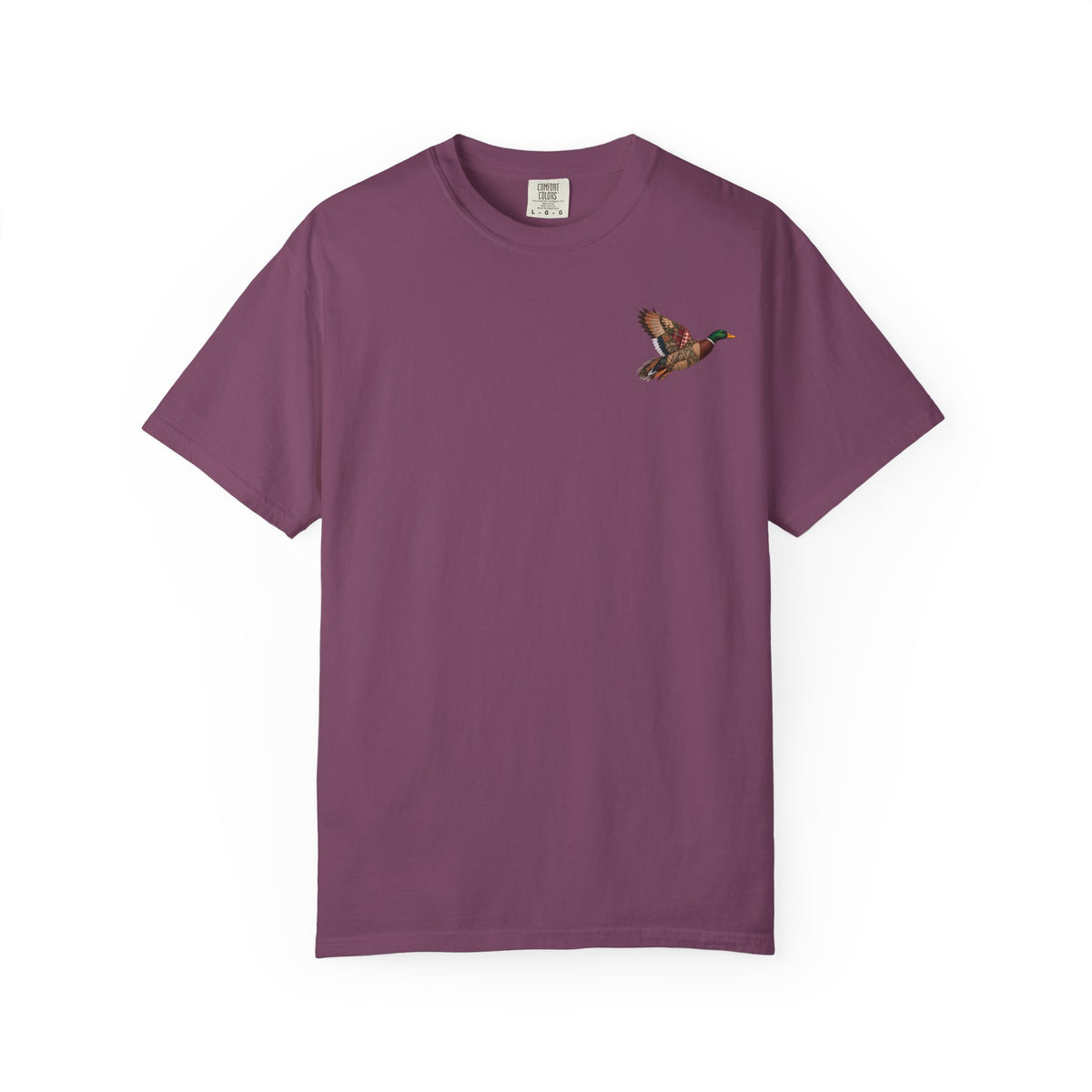 Faux Patchwork Mallard Duck Shirt, Duck Hunting Tee, Rustic Duck Hunter Gift