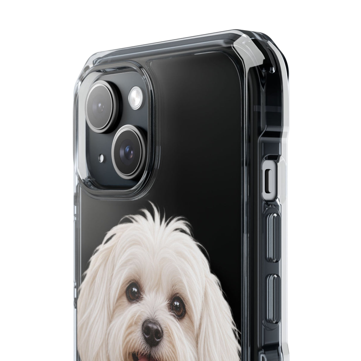 Clear Magnetic Phone Case — Maltese Personalized