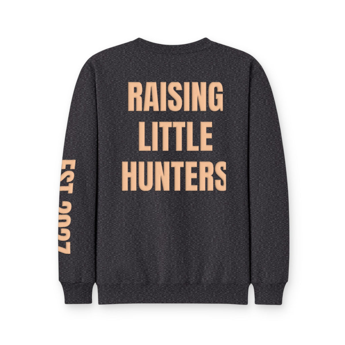 Personalized Hunting Mama Sweatshirt, Raising My Little Hunting Buddy Shirt, Hunter Orange Puff Sweatshirt, Custom Mom Hunting Gift