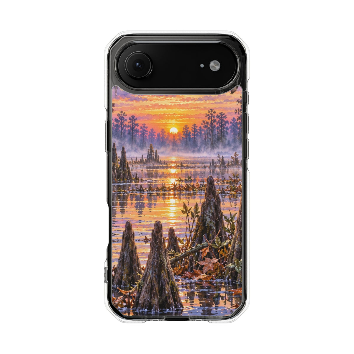 Clear Magnetic Phone Case — Duck swamp