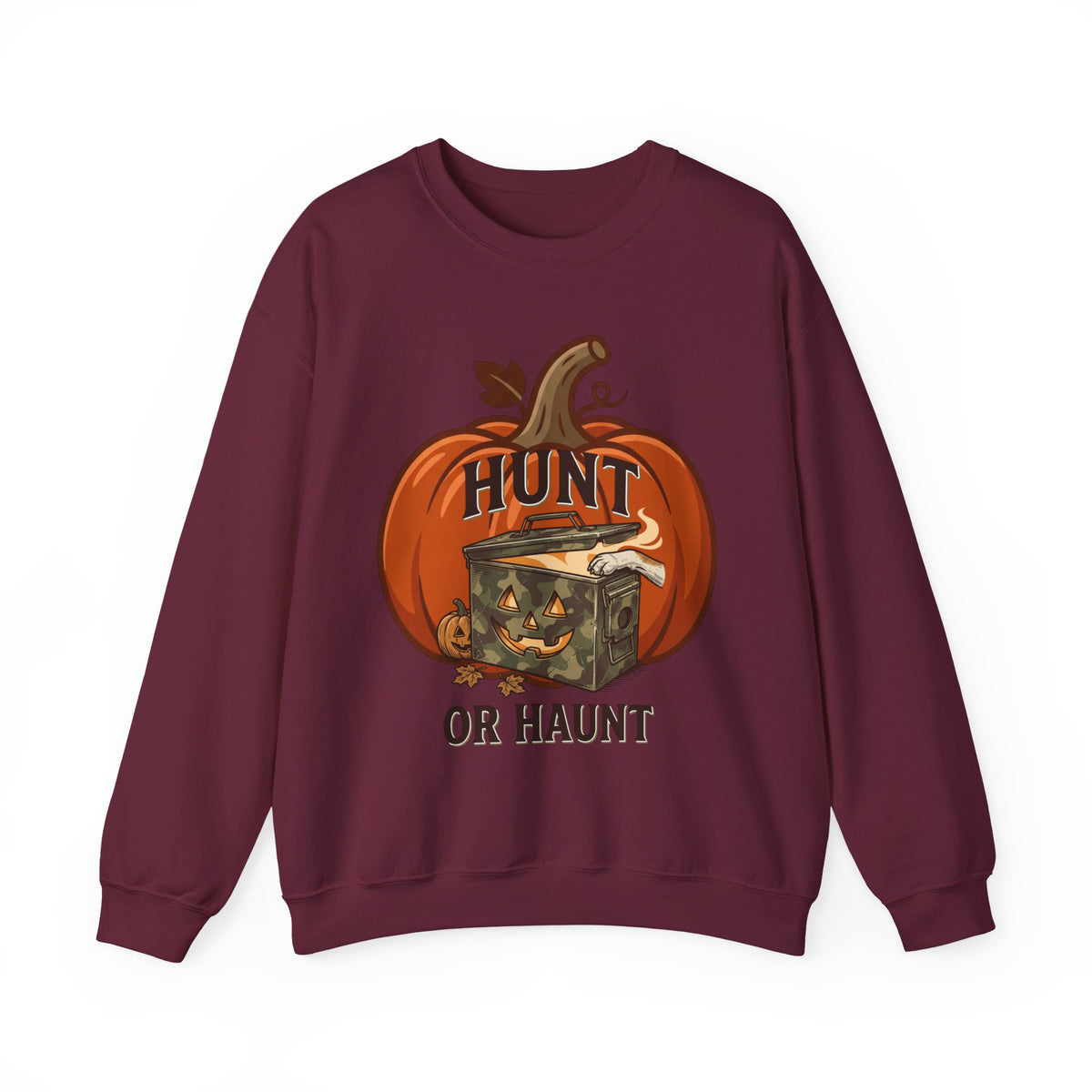 Hunt or Haunt Sweatshirt | Spooky Hunting, Halloween Pumpkin Camper
