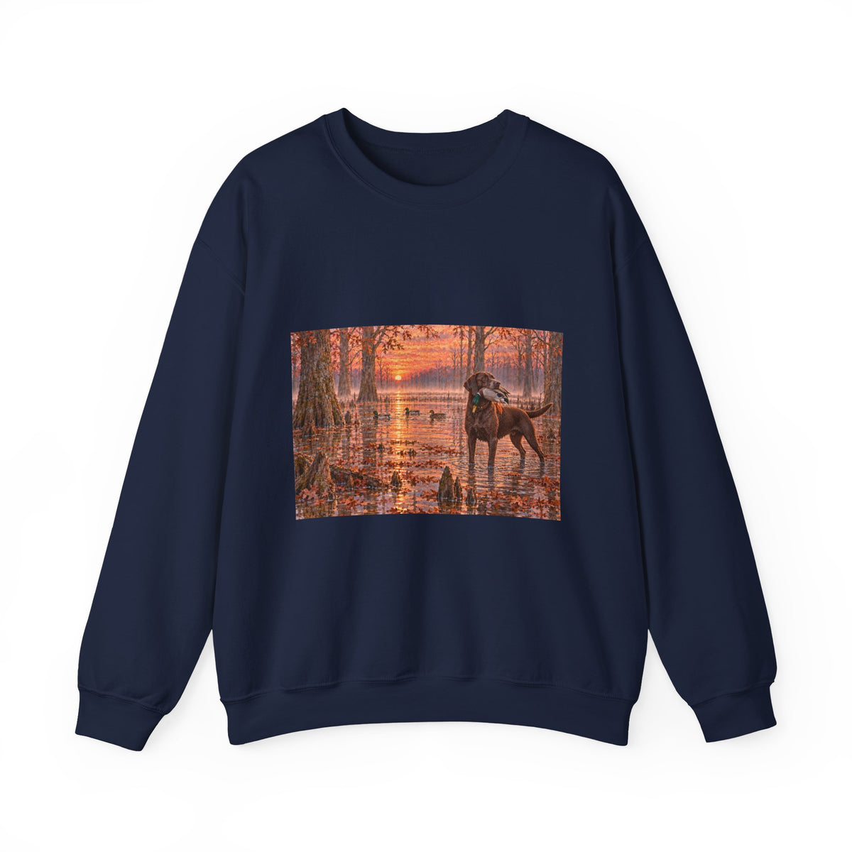 Moose at Sunset Crewneck Sweatshirt