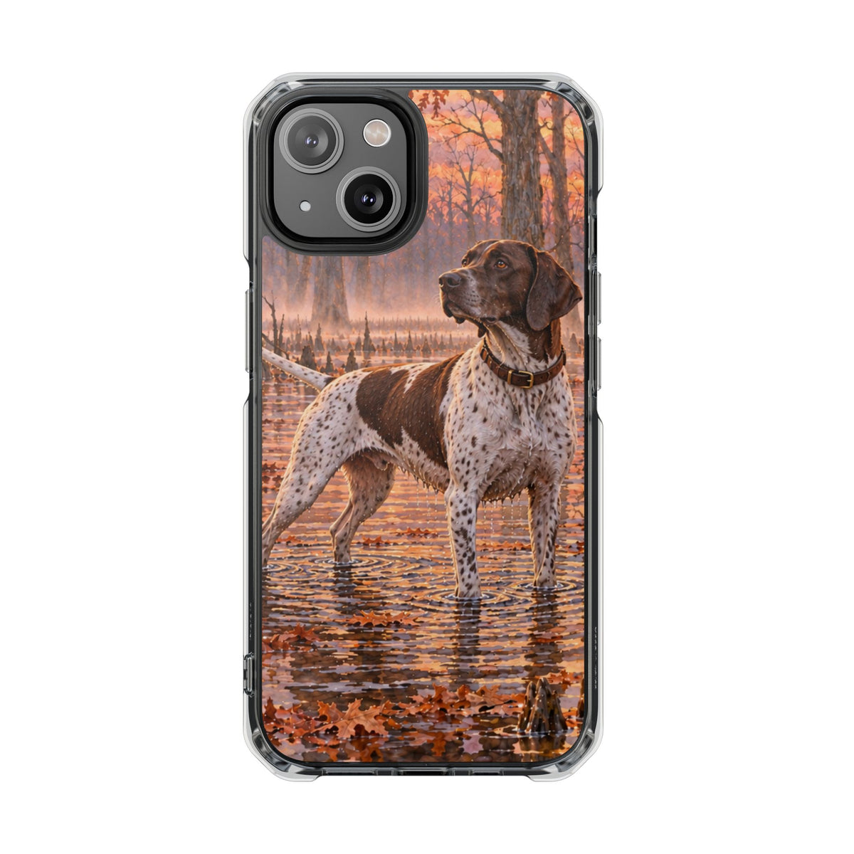 Clear Magnetic Phone Case — Pointer Bird Dog Swamp