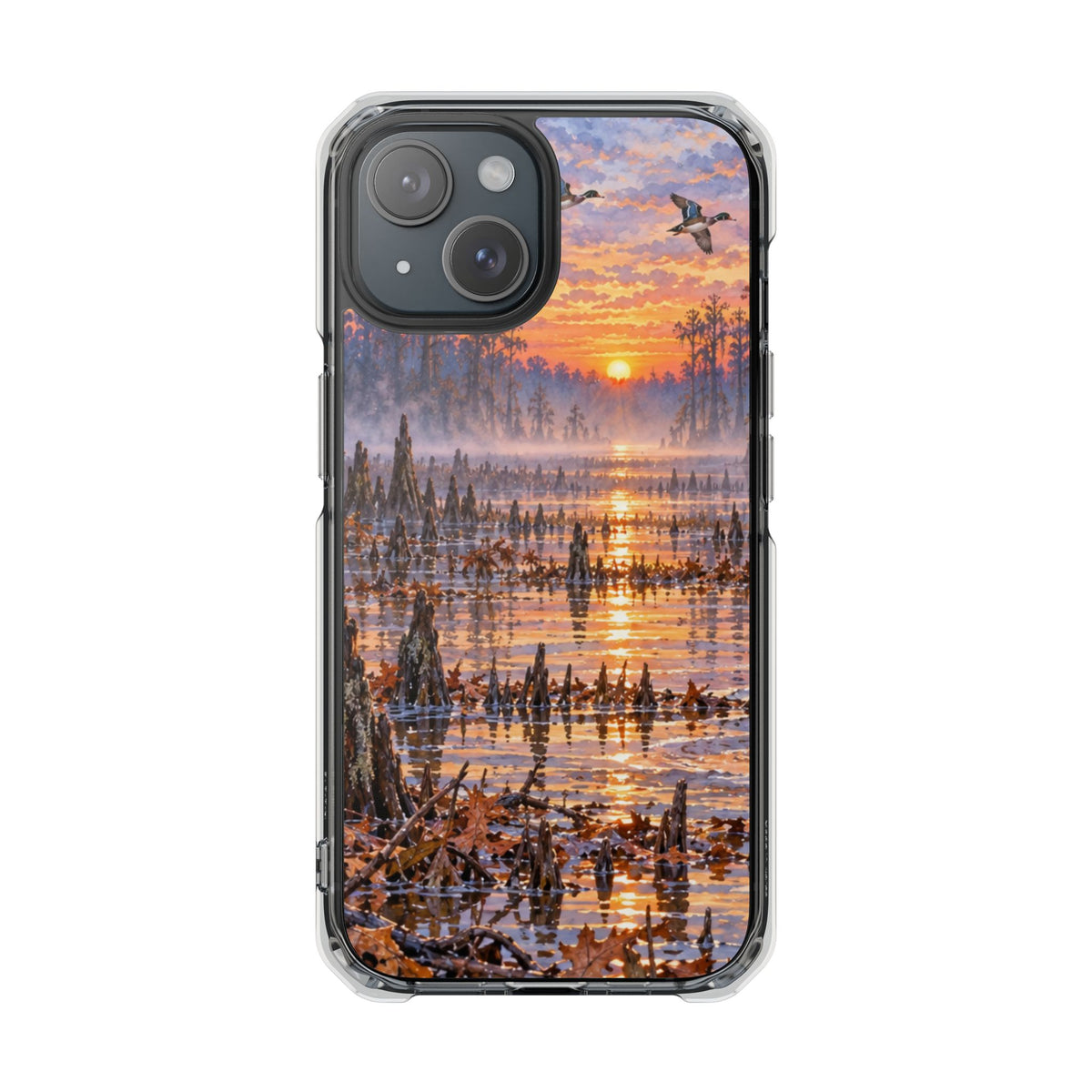 Clear Magnetic Phone Case — Duck swamp
