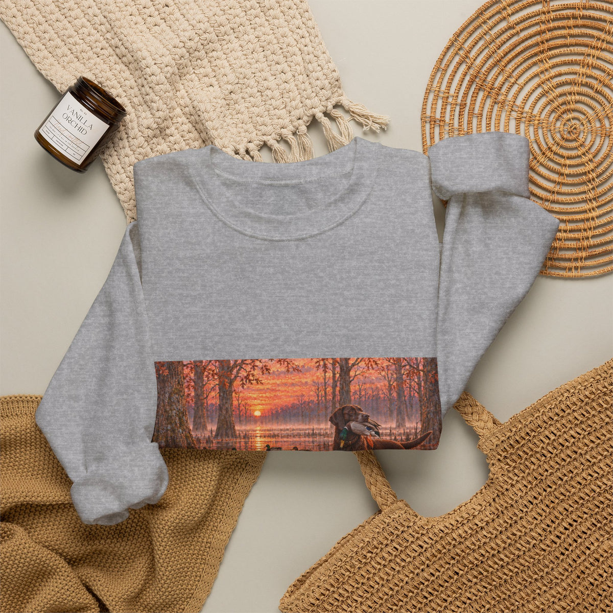 Moose at Sunset Crewneck Sweatshirt