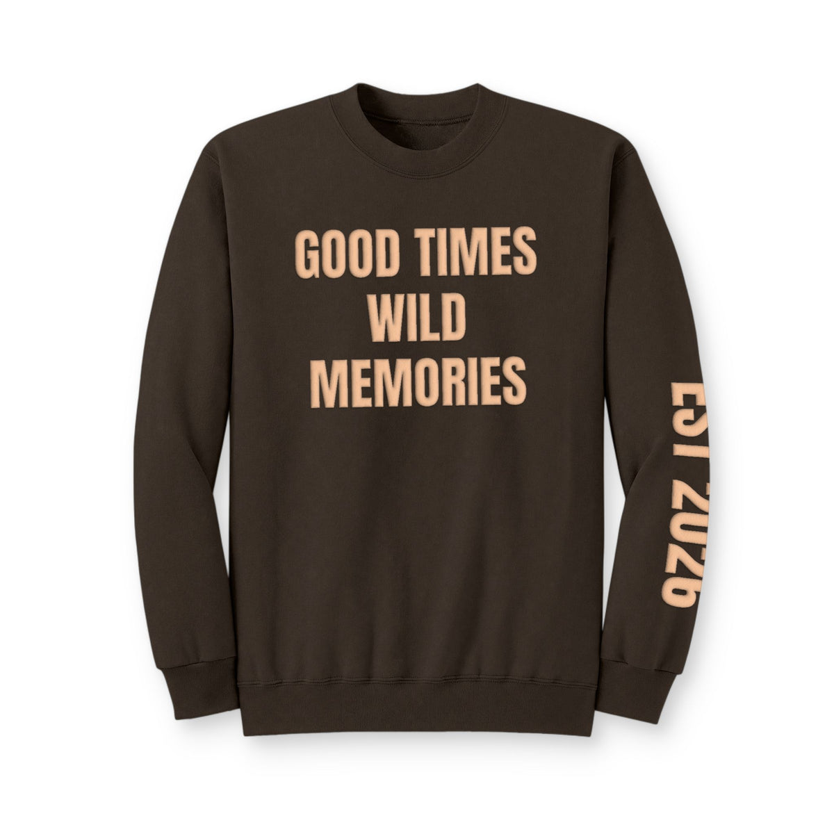Personalized Hunting Mama Sweatshirt, Good Times Wild Memories, Hunter Orange Puff Sweatshirt, Custom Hunting Mom Gift