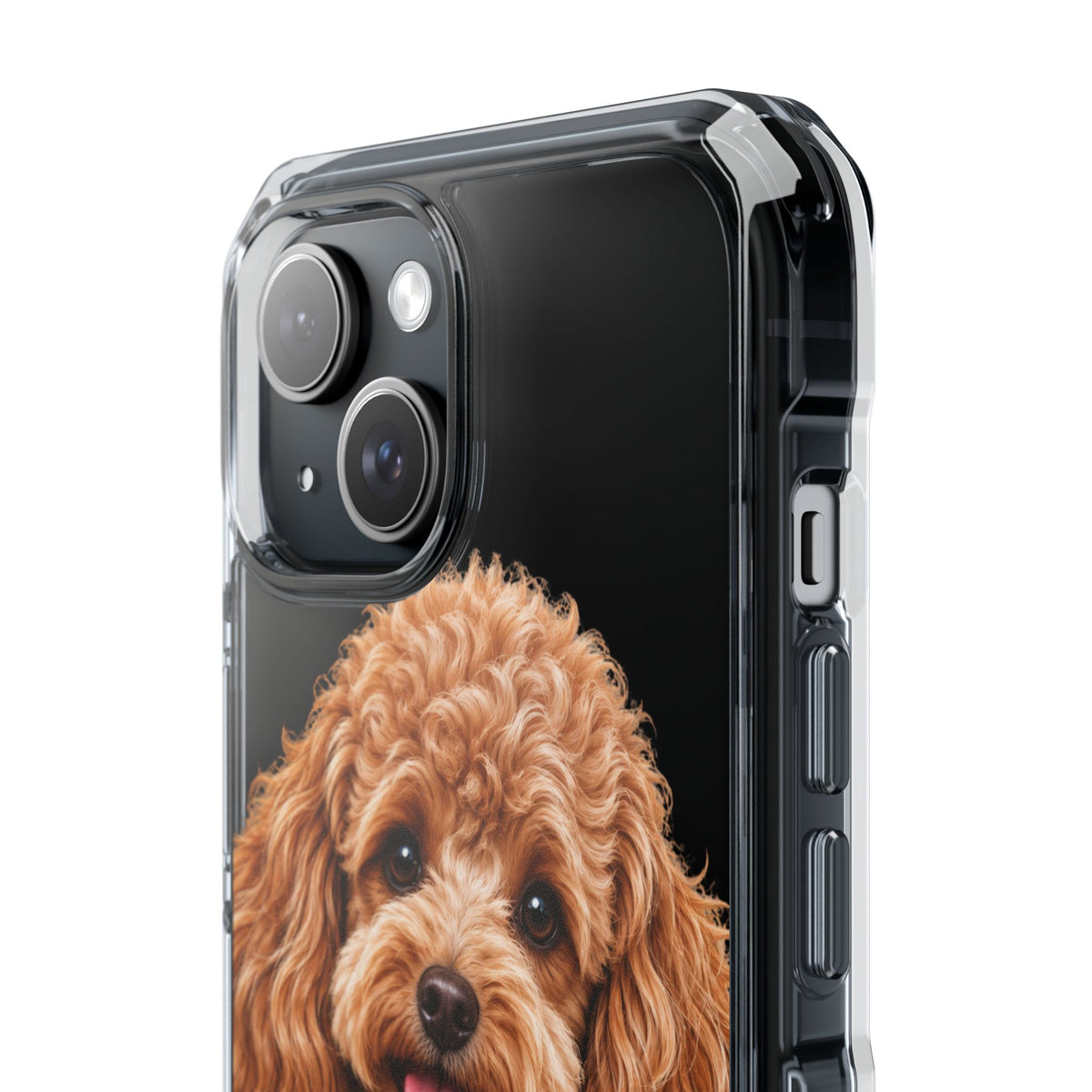 Clear Magnetic Phone Case — Poodle/Your Pet Personalized
