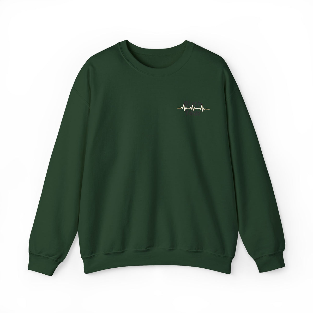 Birth Year Crewneck Sweatshirt — Personalized Vintage Heartbeat Design