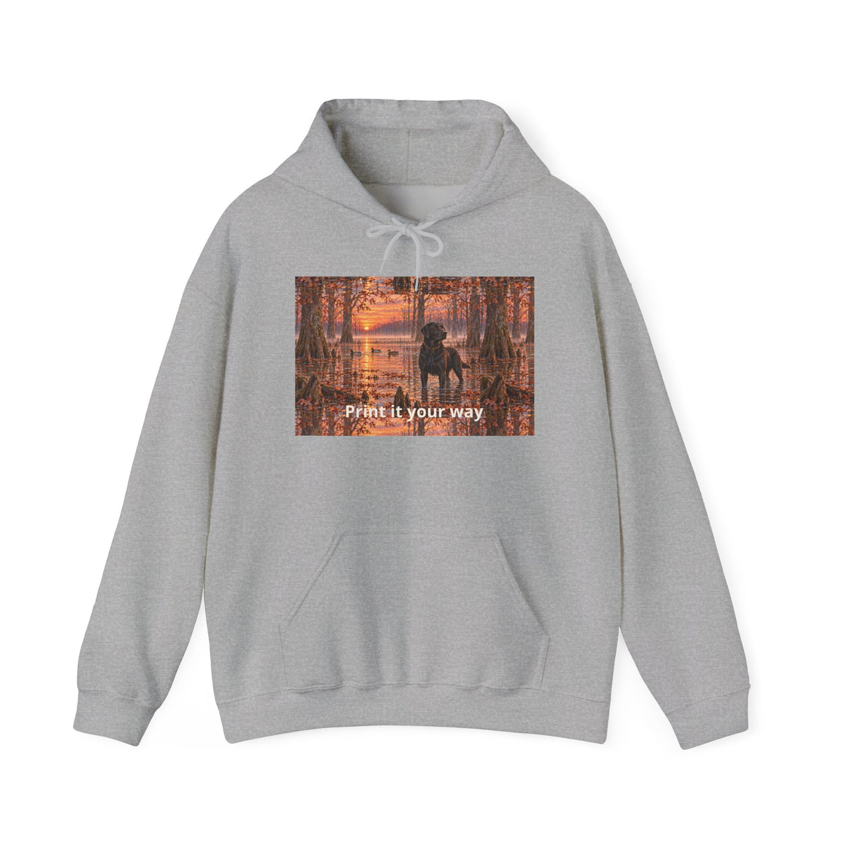 Hoodie — Autumn Forest Couple Photo "Paint It Your Way"