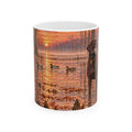 Duck Hunting Coffee Mug — Sunrise Marsh Scene Ceramic Mug (11oz & 15oz)