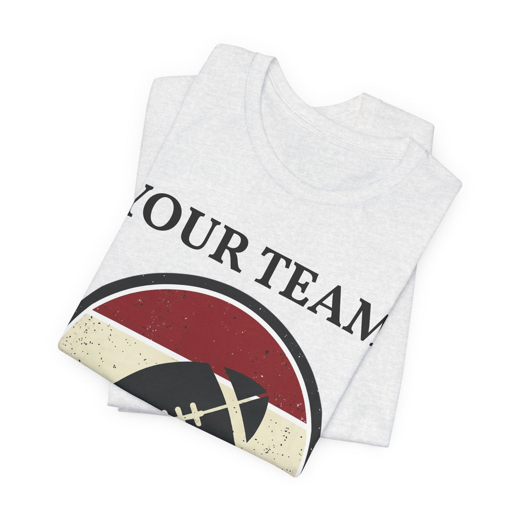 Retro Football Season Tee | Vintage Stripes Grunge Football Shirt