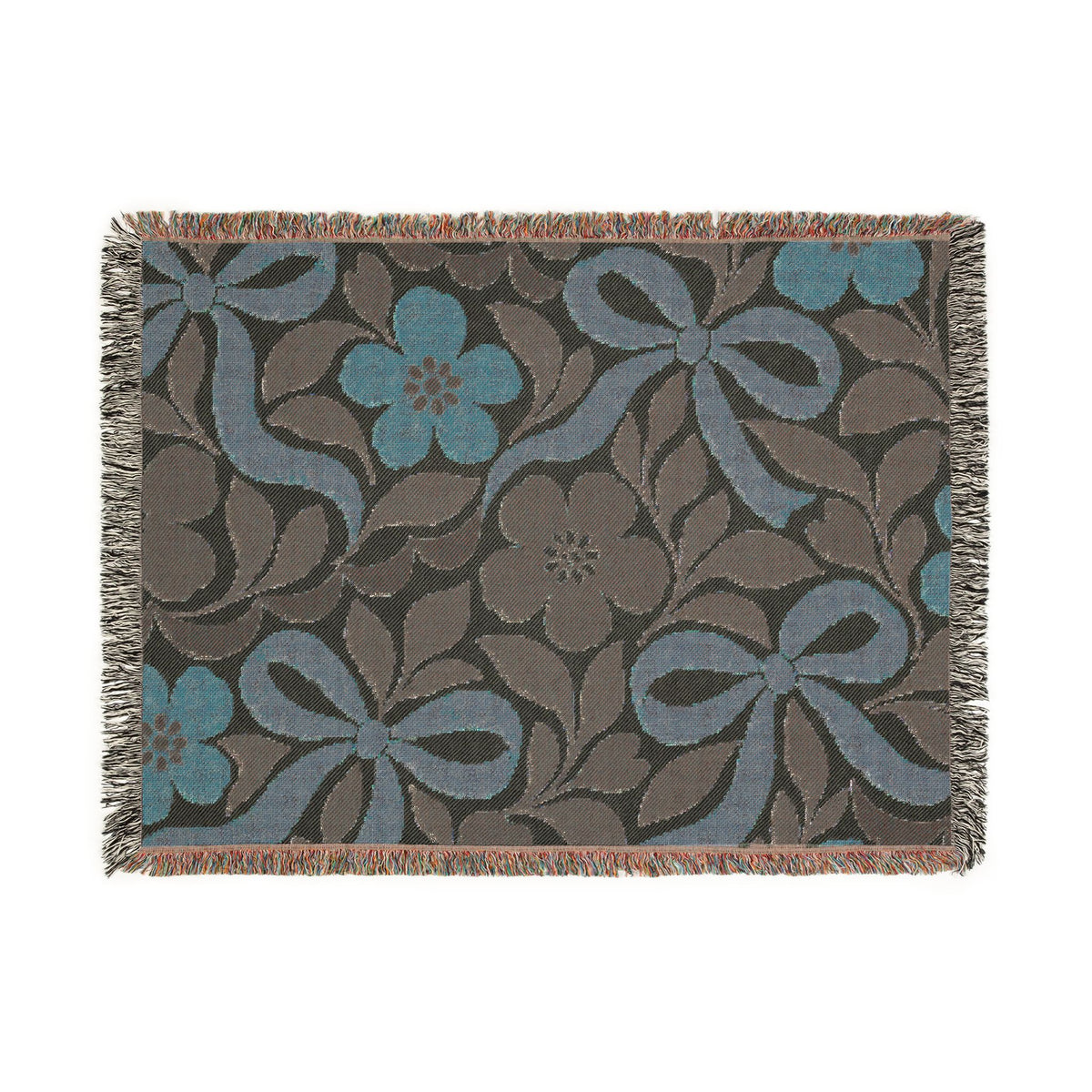 Floral Woven Soft Throw/Blanket — Vintage Botanical Throw