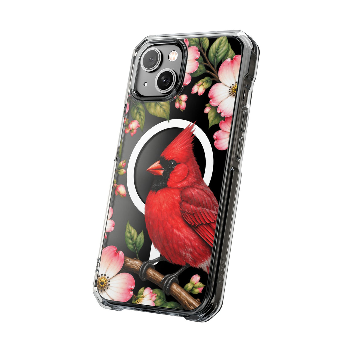 Clear Magnetic Phone Case — Cardinal Scene