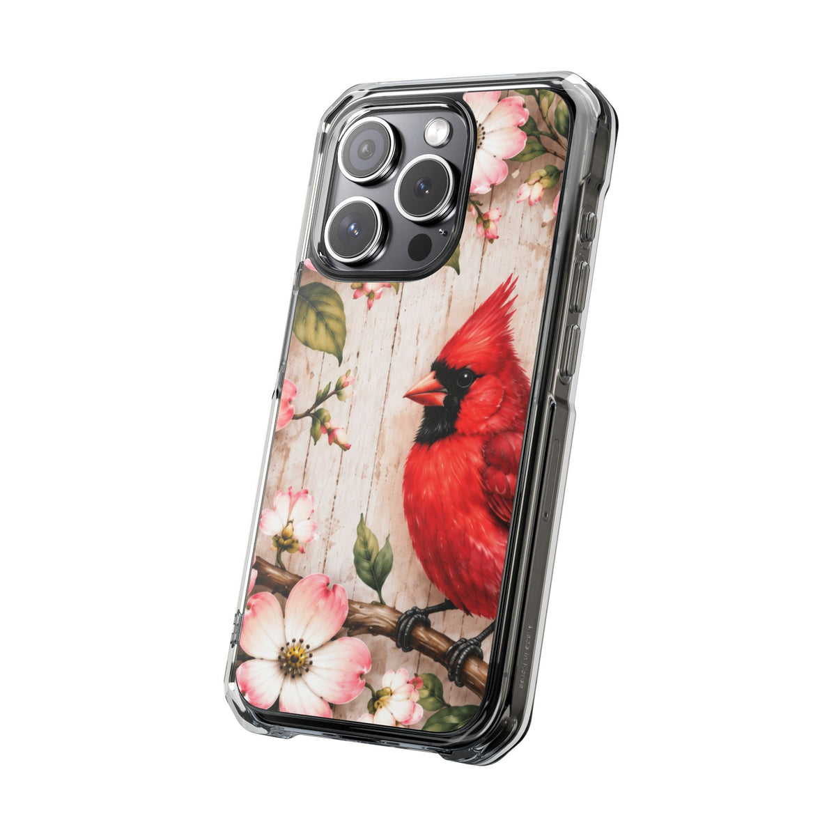 Clear Magnetic Phone Case Cardinal Scene