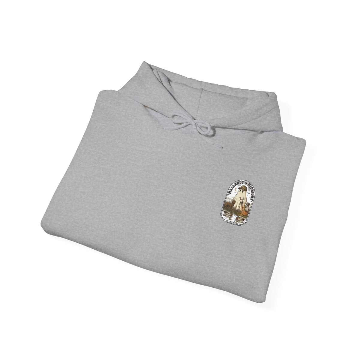Ghost Retriever Illustration Hoodie | Spooky Hunting, Vintage Campfire