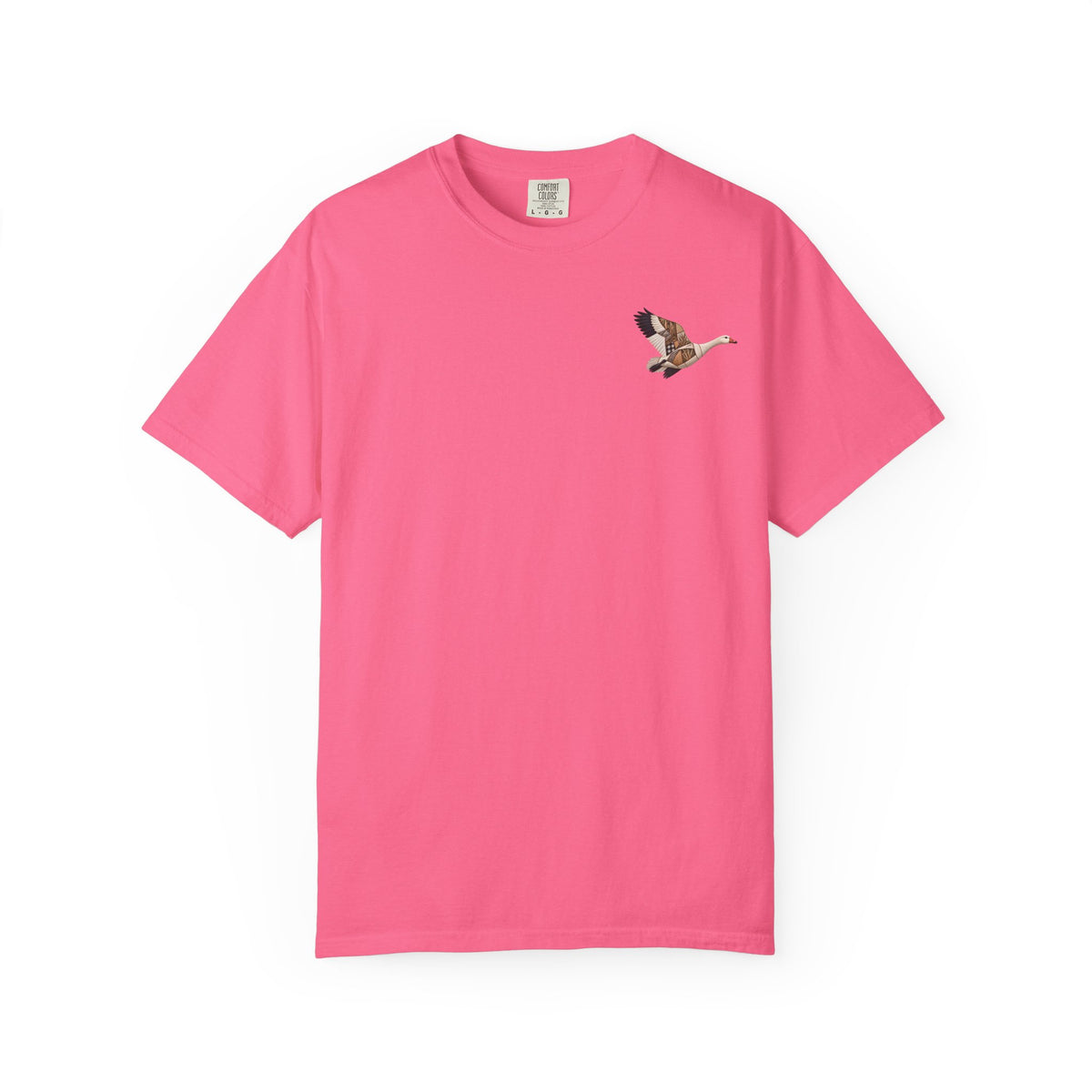 Faux Patchwork Snow Goose Shirt, Snow Geese Hunting T-Shirt, Arkansas Waterfowl Hunter Gift