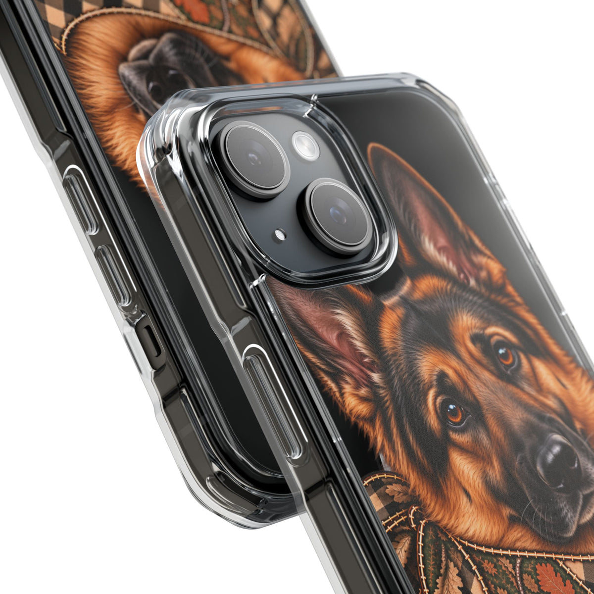 Clear Magnetic Phone Case — German Shepherd Personalized