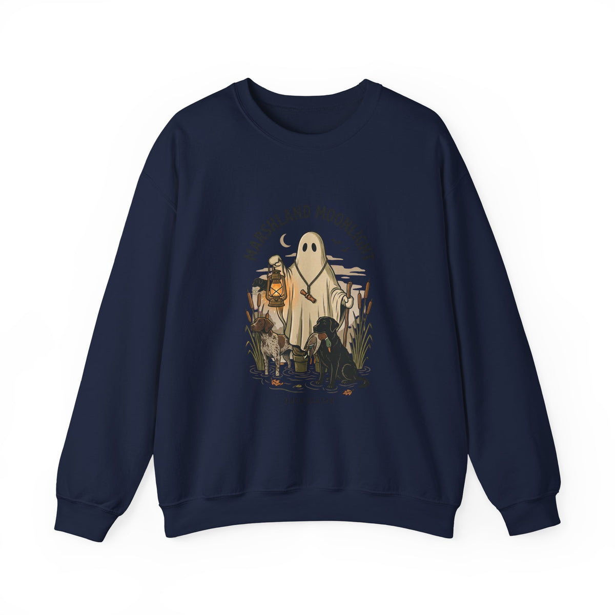Marshland Moonlight Ghost Hunting Sweatshirt | Spooky Hunting, Night Marsh