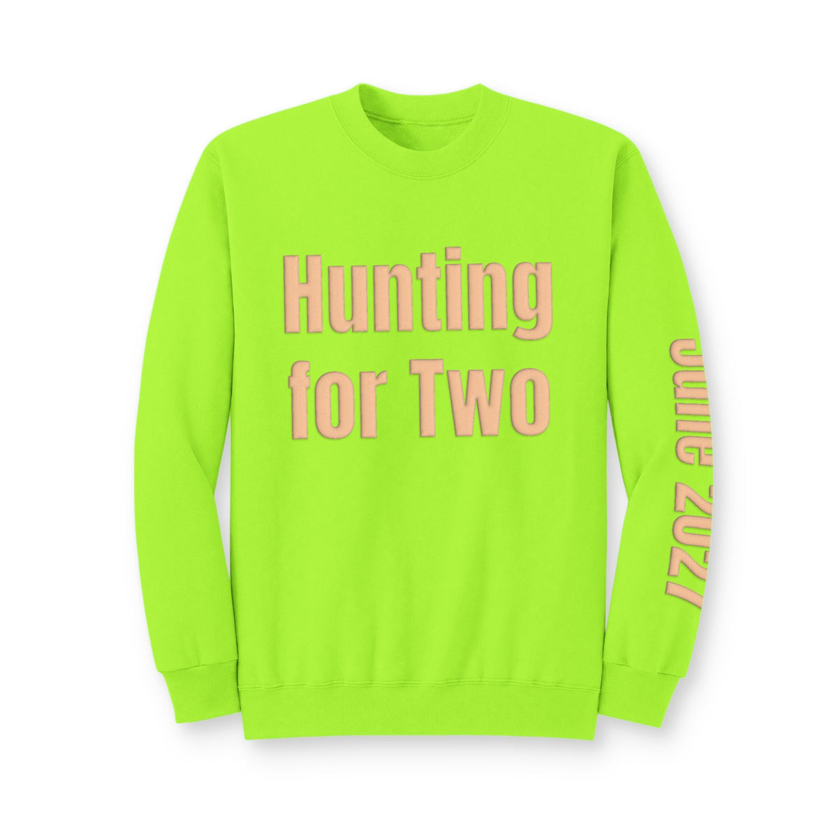 Personalized Mom to Be Sweatshirt, Custom Due Date Pregnancy Announcement, Hunter Sweatshirt, Blue Puff Expecting Mom Gift