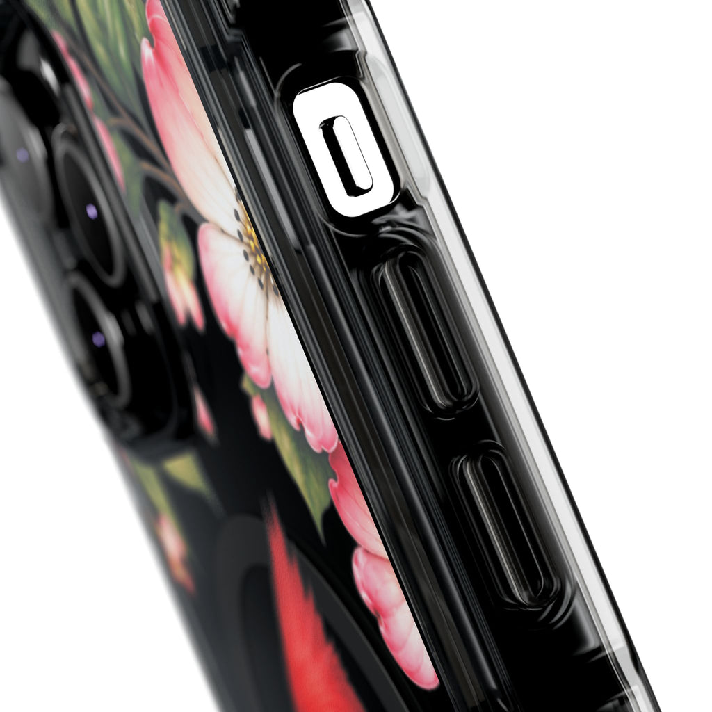 Clear Magnetic Phone Case — Cardinal Scene