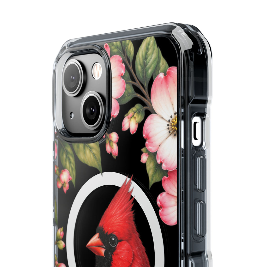 Clear Magnetic Phone Case — Cardinal Scene