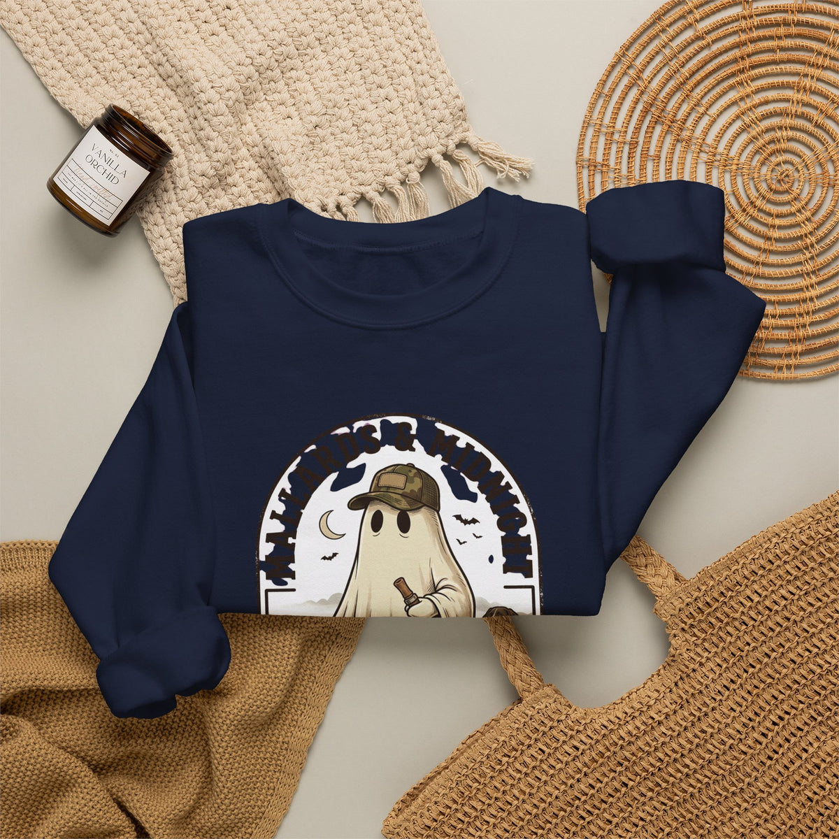 Mallards & Midnight ghost duck crewneck sweatshirt | spooky hunting, Halloween