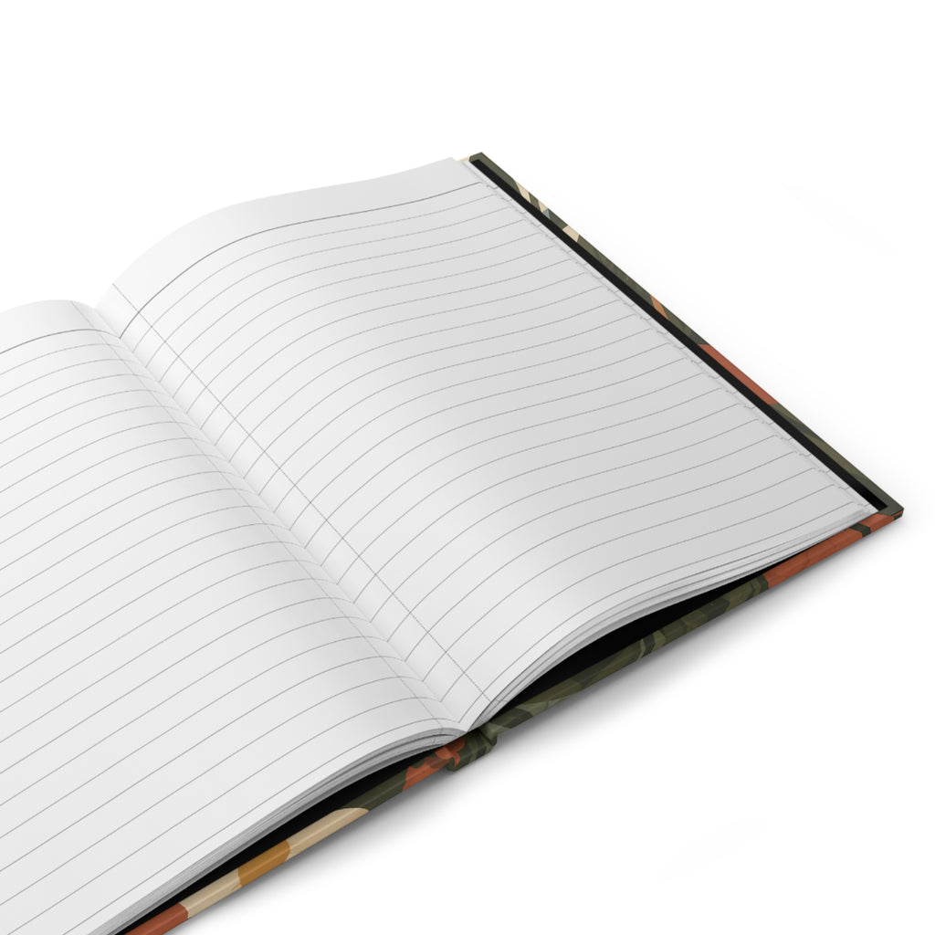 Hardcover Journal — Sunrise Wildflower Landscape Lined Notebook