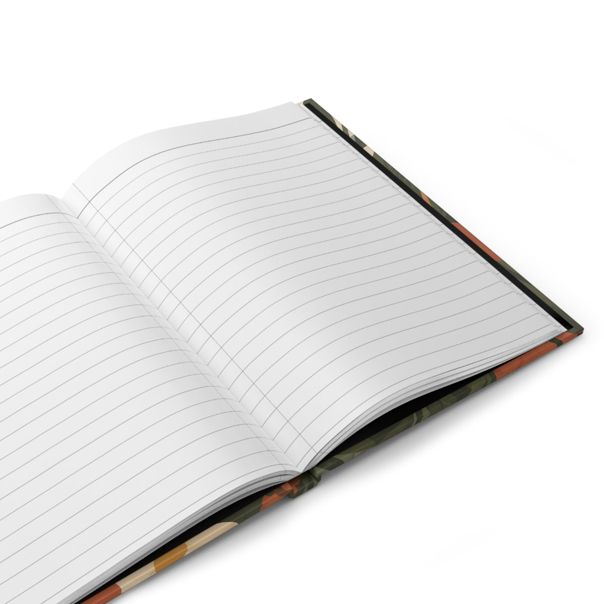Hardcover Journal — Sunrise Wildflower Landscape Lined Notebook