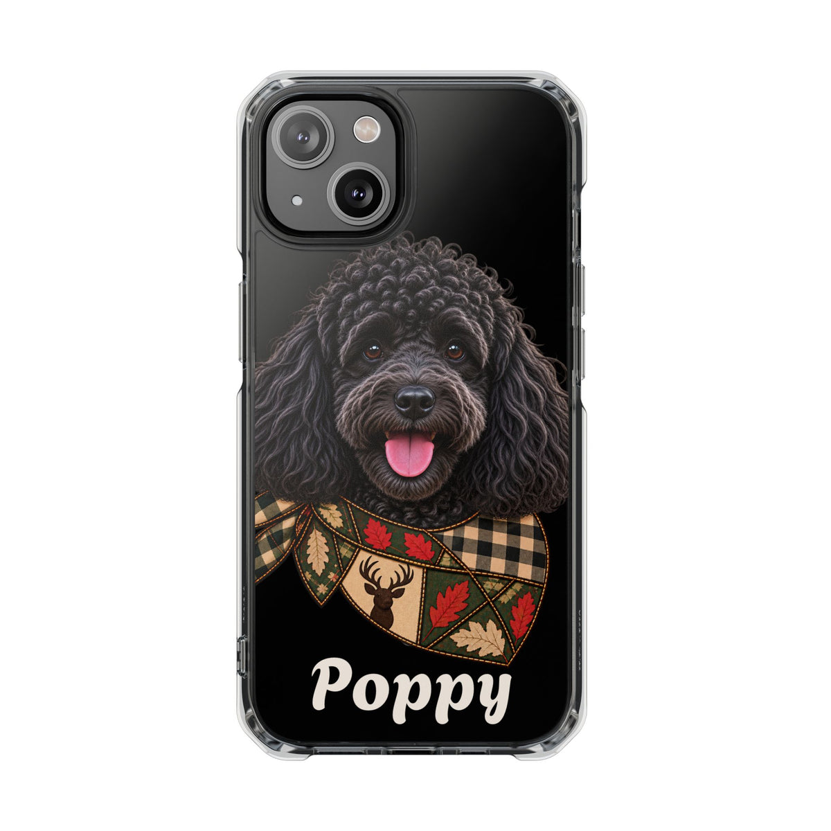 Clear Magnetic Phone Case — Poodle Personalized