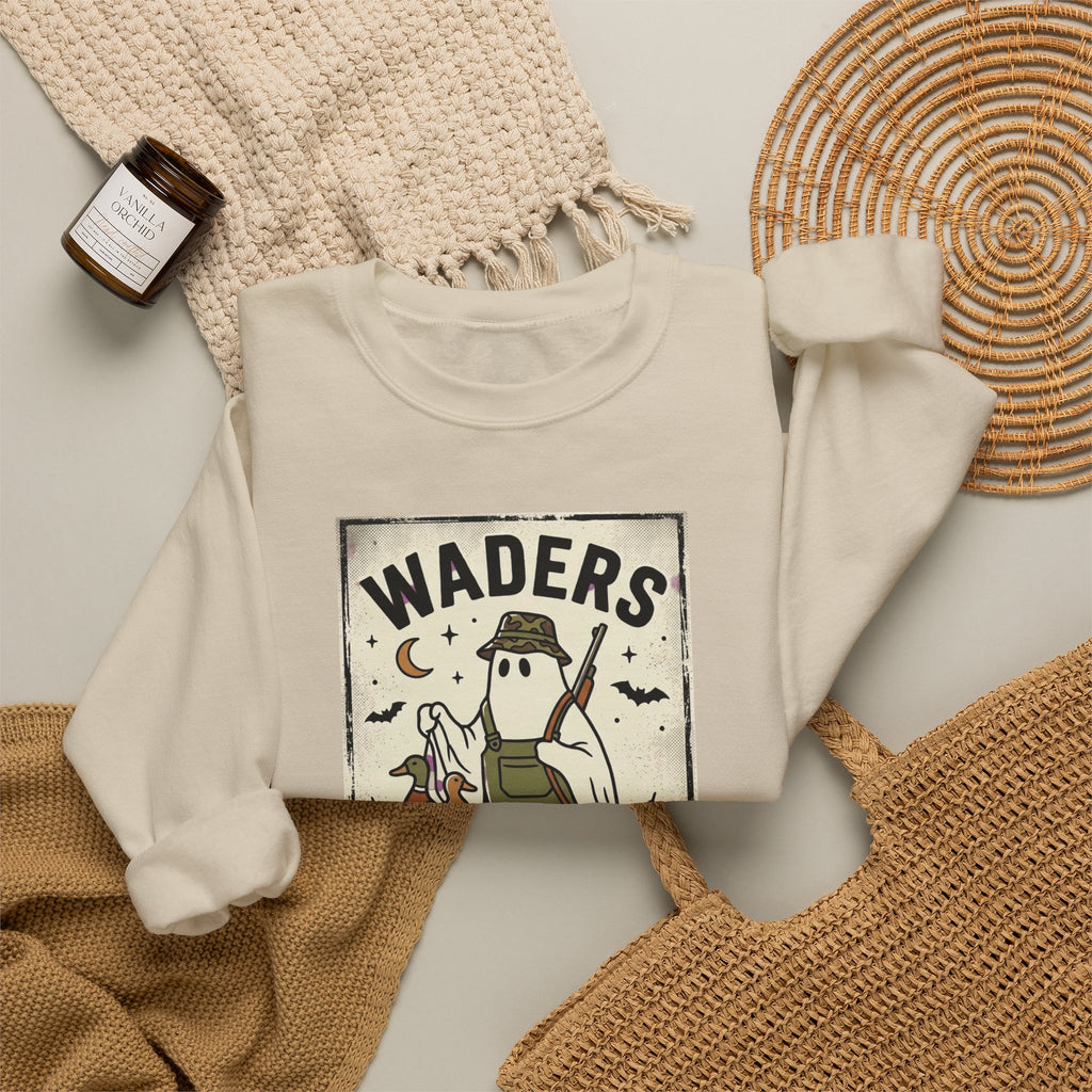 Waders Midnight Duck Hunt Sweatshirt | Spooky Hunting, Retro Outdoors