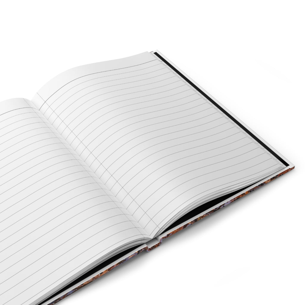 Black Labrador Journal — Autumn Swamp Sunset Hardcover Notebook