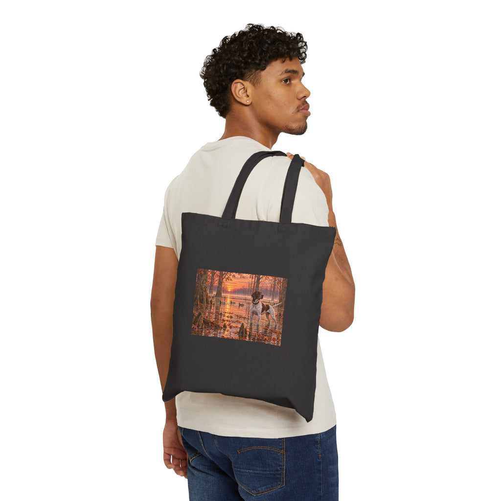 Autumn Woodland Tote Bag – Deer & Lake Canvas Market Bag
