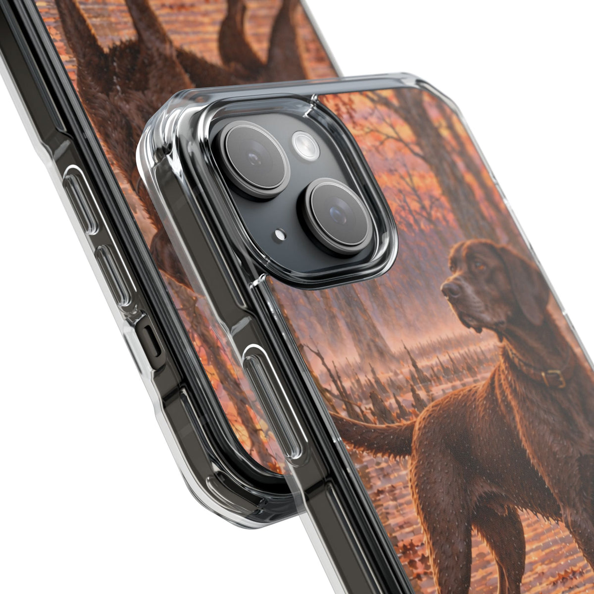 Clear Magnetic Phone Case — Swamp Chocolate Lab