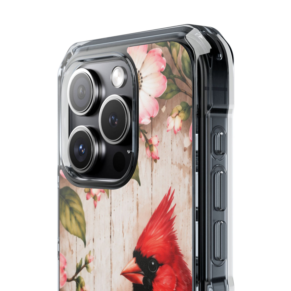 Clear Magnetic Phone Case Cardinal Scene