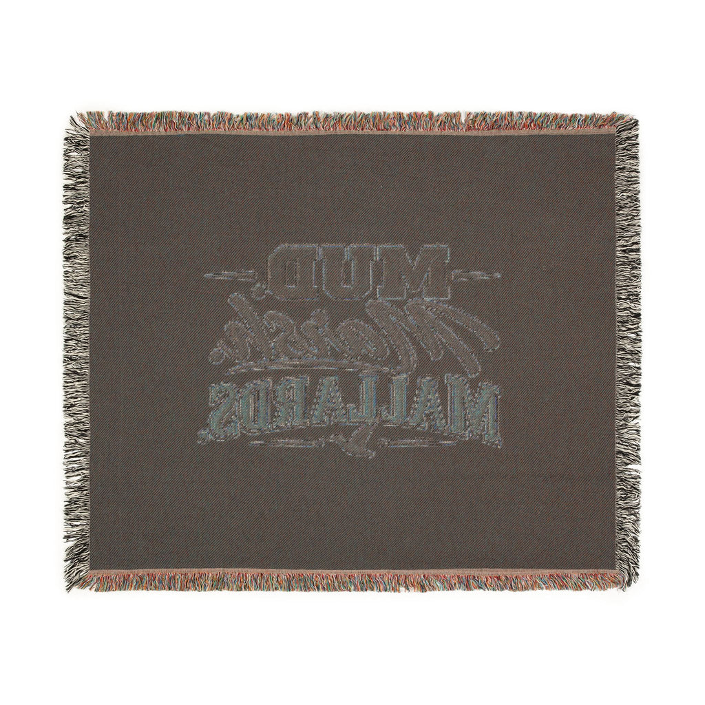 Mud Marsh Mallards Woven Blanket — Rustic Duck Hunting Throw