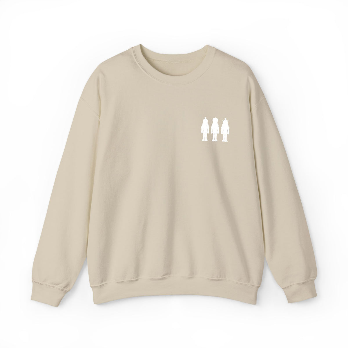 Three Nutcrackers Embroidered Crewneck Sweatshirt | Christmas Sweater
