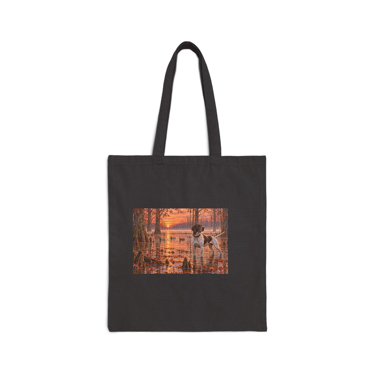 Autumn Woodland Tote Bag – Deer & Lake Canvas Market Bag