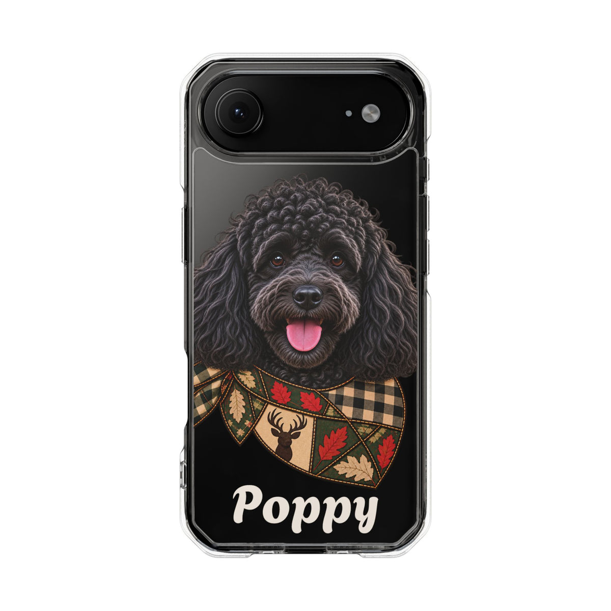 Clear Magnetic Phone Case — Poodle Personalized