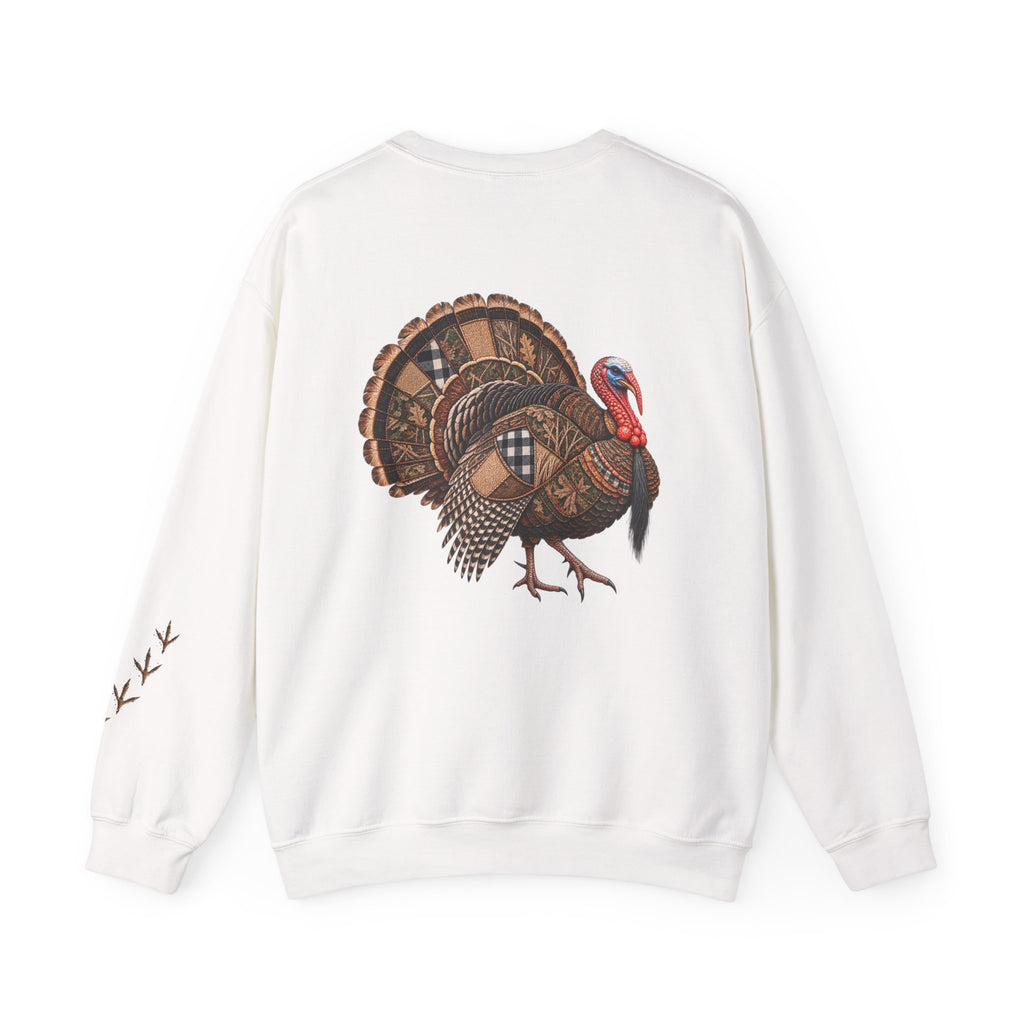 Faux Patchwork Turkey Shirt, Turkey Hunting Long Sleeve, Arkansas Waterfowl Hunter Gift