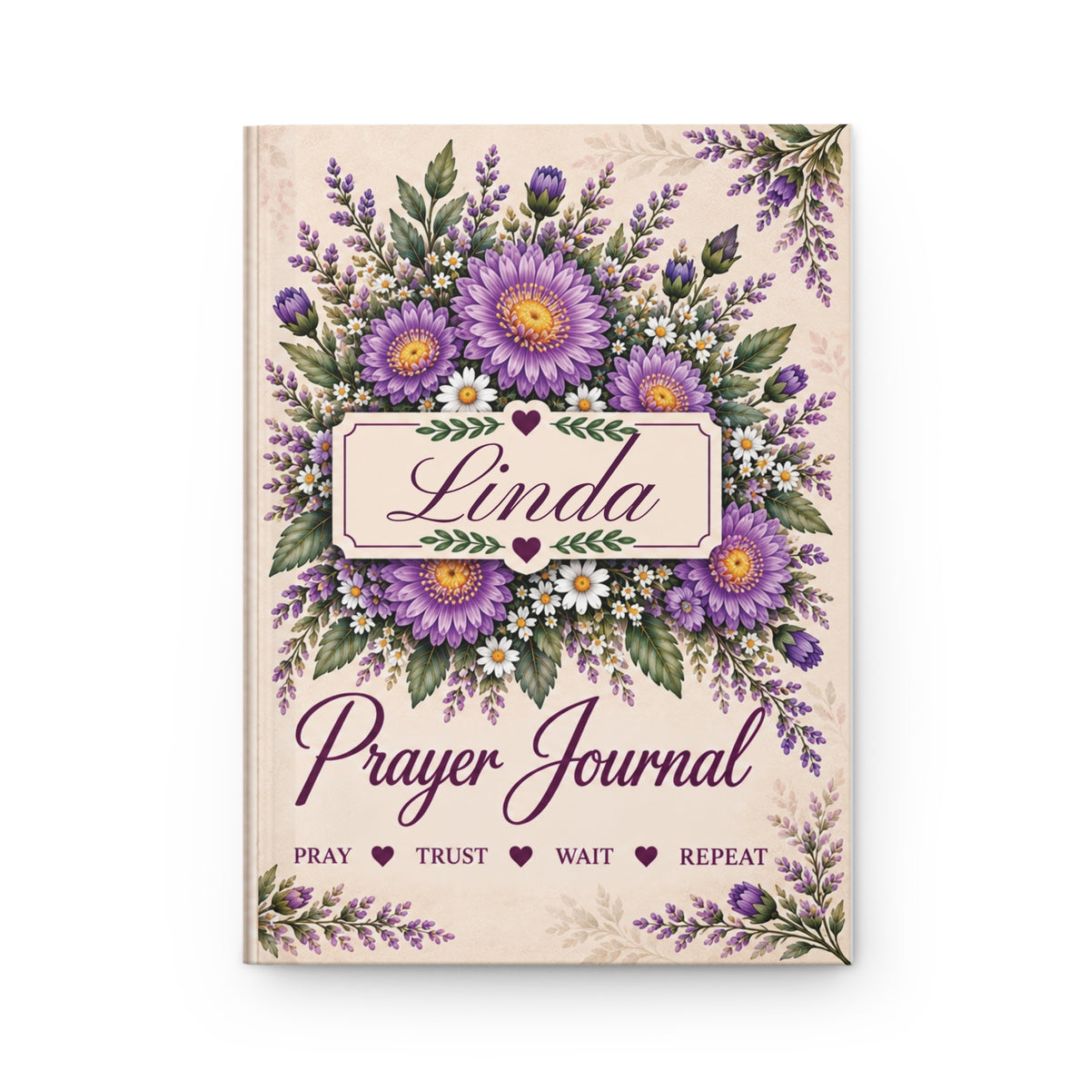 Personalized September Birth Flower Prayer Journal, Aster Christian Journal, Jeremiah 29:11 Notebook, Personalized Faith Gift for Women, Prayer Journal