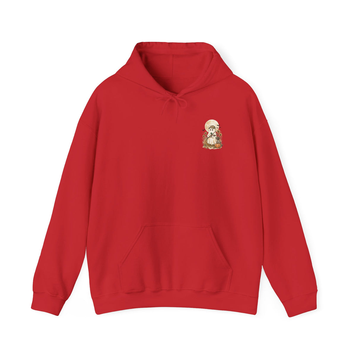 Spooky Hunter Skull & Pumpkins Hoodie | Halloween Cottagecore