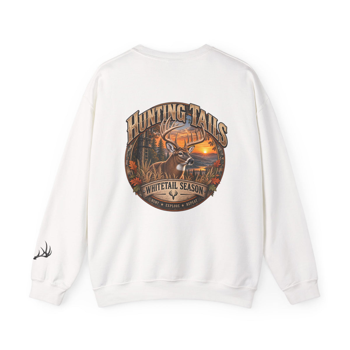 Whitetail Deer Hunting Sweatshirt – Buck Hunter Crewneck